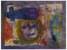 Sans titre (Visage bleu), vers 1960