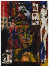 Sans titre (Figure en buste et femme nue debout), vers 1968-72