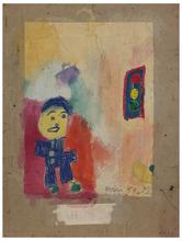 Sans titre (Personnage bleu), 1957