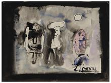 Sans titre (Tête et figure debout souriante), vers 1968-72