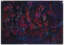 Sans titre (Composition rouge, mauve), vers 1956