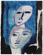Sans titre (Deux visages superposés), 1966