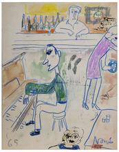 Sans titre (Homme au piano, scène de bar), 1964-65