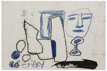 Sans titre (Visage bleu), 1963