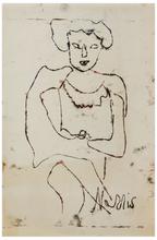Sans titre (Femme assise, jambes croisées), vers 1960-63
