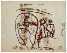 Art & Cancer (Deux figures debout), 1969