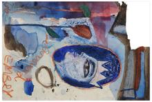 Sans titre (Figure courronée de profil), 1966