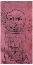 Sans titre (Figure en buste et tête courronnée), 1966