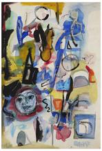 Sans titre (Masque bleu), 1966