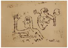 Ça va contre (Trois figures bras levés), vers 1961