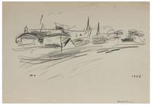 Stockholm, bord de rivière, 1952