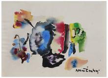 Sans titre (Composition, visage en bas à droite), vers 1960-65