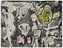 Sans titre (Trois femmes, une debout de profil), 1972