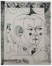 Sans titre (Homme débout à la couronne, visage), vers 1966