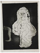 Sans titre (Femme dansante, version au fond noir), probablement deuxième état, 1965