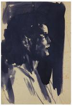 Sans titre (femme de profil, en pourpre), vers 1940-50