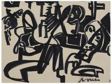 Sans titre (Masque, composition noire), vers 1960