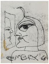 Sans titre (Deux profils), 1966