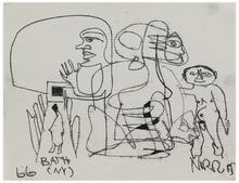 Bath, NY (Figures et visages de profil), 1966