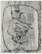 Sans titre (Figure couronnée de profil), 1966