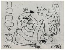 Time Tempo (Figure allongée et horloge), 1966