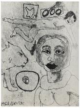 Sans titre (Deux femmes et chien), 1966