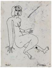 Sans titre (Femme nue assise), 1966