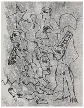 Sans titre (Quatre figures et étoile), 1966