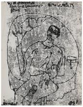 Webern String Quartet (Homme assis sur un tabouret), 1966
