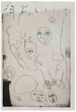 Sans titre (Profil couronné à la cigarette), premier état, 1965