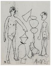 Sans titre (Deux figures debouts), 1966