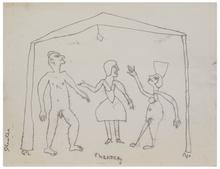 Théâtre (Trois figures debouts), 1966