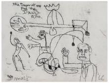 The Preparation for the Druid Rite (Trois figures bras levés), 1966