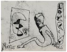 Sans titre (Femme assise de profil), 1966