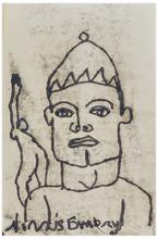 Sans titre (Clown en buste et figure debout), 1963