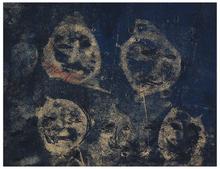 Sans titre (Cinq masques), vers 1960-65