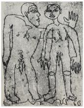 Sans titre (Deux homme nus debout), 1960