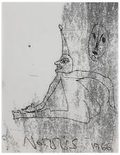 Sans titre (Clown assis et masque), 1966
