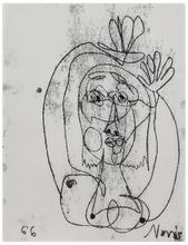 Sans titre (Femme en buste, bras levé), 1966