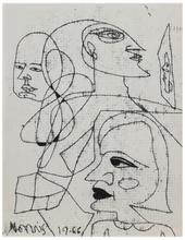 Sans titre (Trois visages), 1966