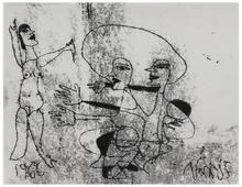 Sans titre (Trois femmes, une debout et deux accroupies), 1966