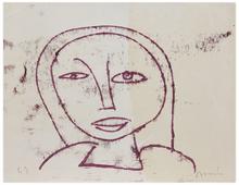 Sans titre (Visage en buste), 1966