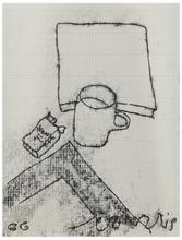 Sans titre (Tasse et cigarettes), 1966