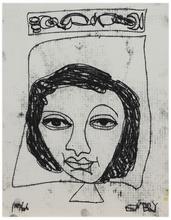 Sans titre (Tête de femme), 1966