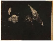 Sans titre (Composition verte, quatre formes blanches), vers 1962