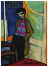 Sans titre (Jeune homme adossé à une porte), vers 1959
