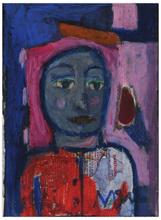 Sans titre (Figure en buste orange), vers 1965