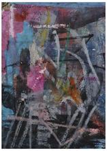 Sans titre (Composition abstraite bleu et rose), vers 1960-65