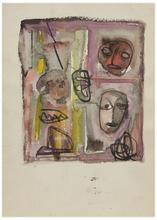 Sans titre (Deux masques), 1961