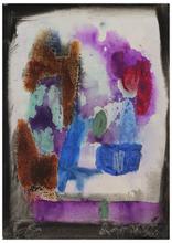 Sans titre (Composition marron, bleu, mauve), 15 novembre 1965